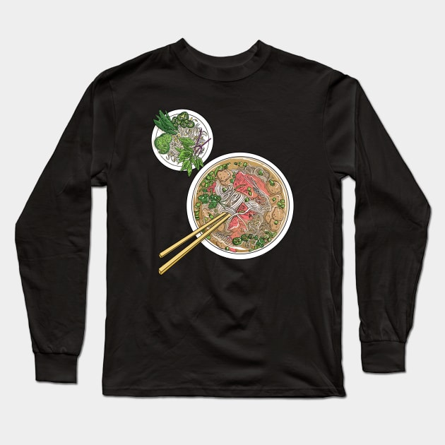 Pho King Special Long Sleeve T-Shirt by LuckyPrak